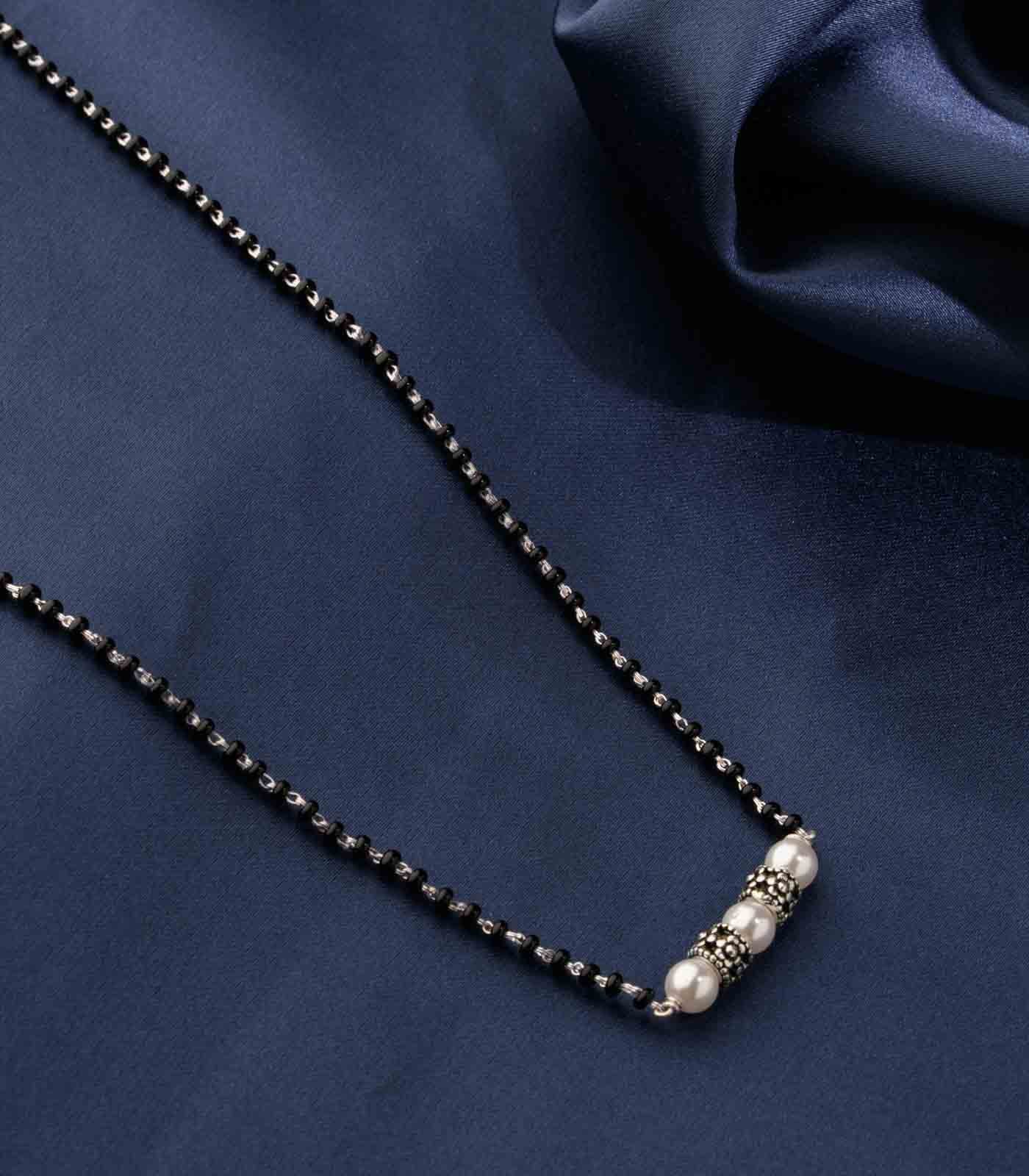 Silver hot sale chain mangalsutra