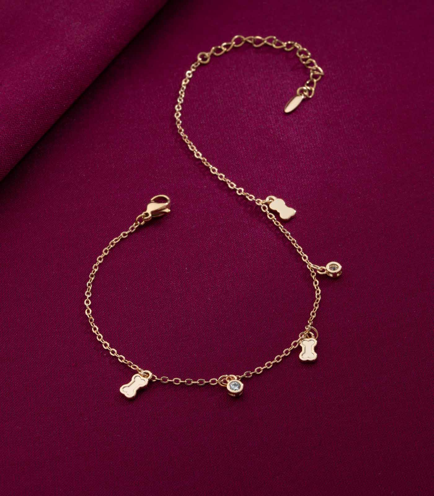 Everyday Cute Anklet (Brass)