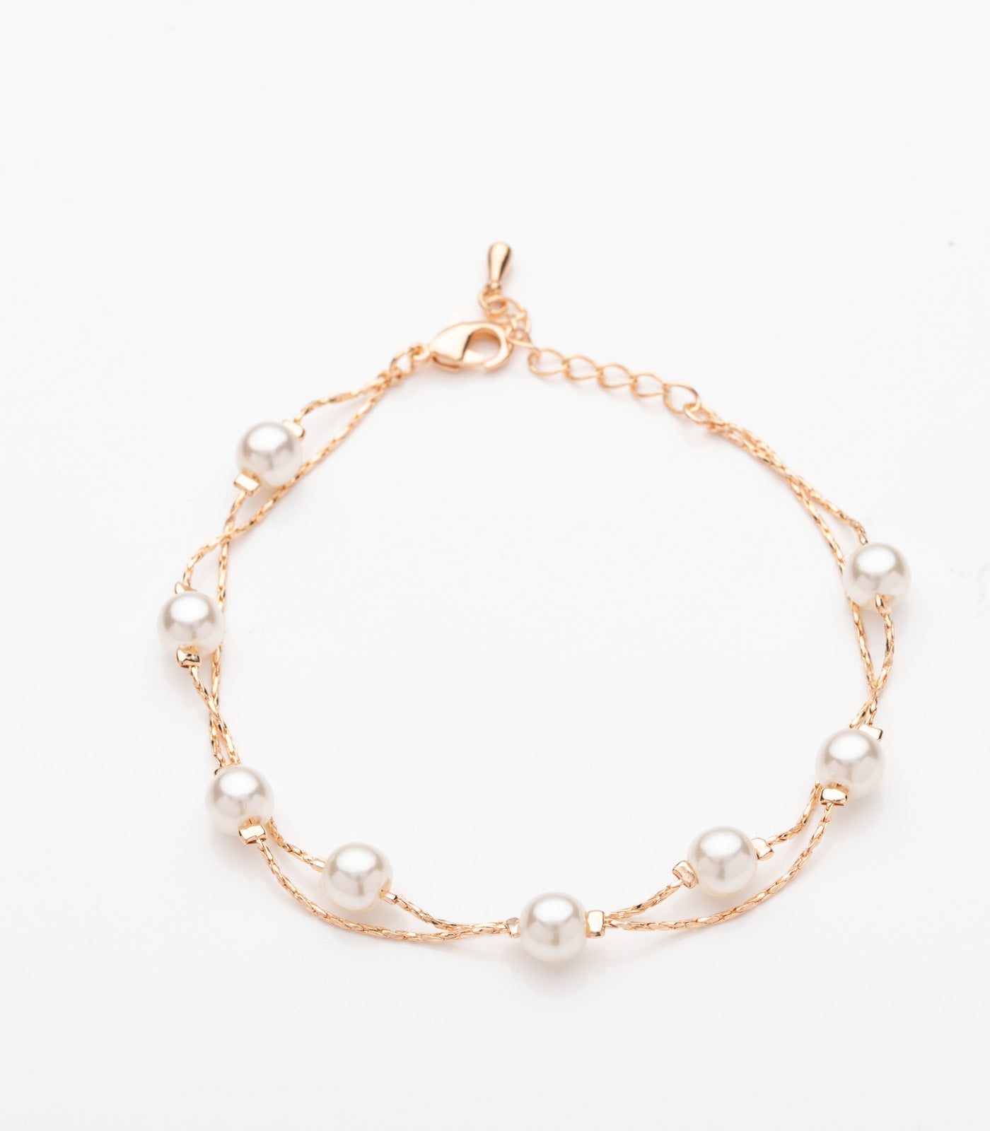 Pearls Chain Bracelet (Brass)