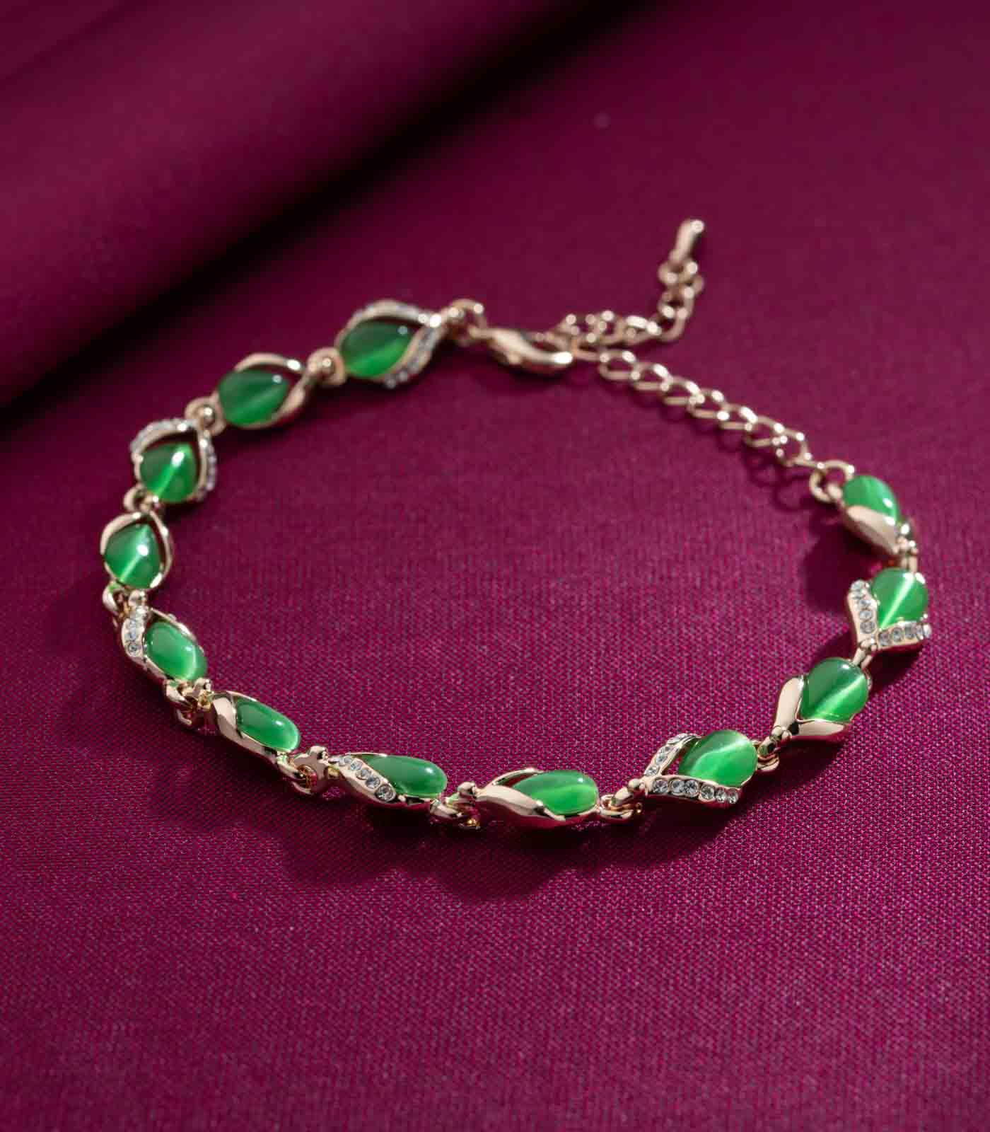 Green Party Bracelet (Brass)