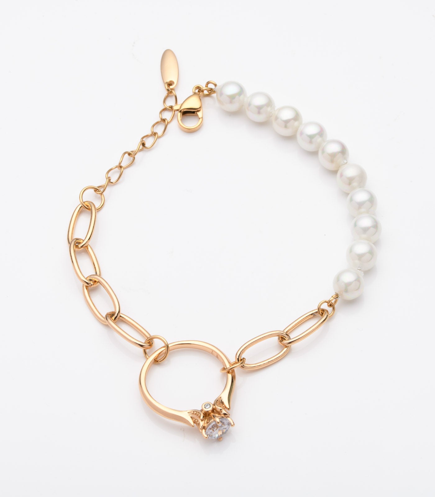 Ring Chain Bracelet (Brass)