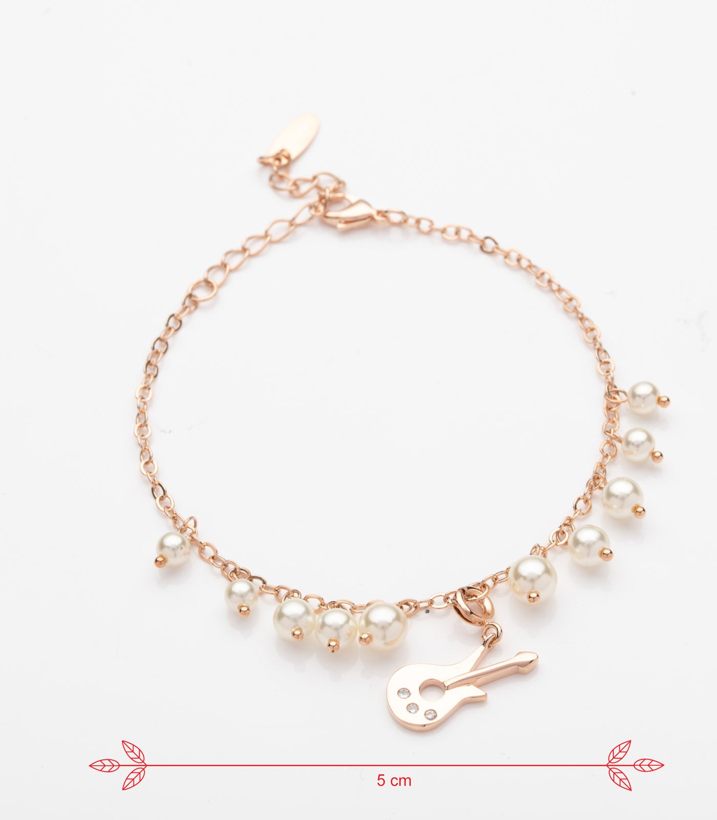 Pearl Guitar Bracelet (Brass)