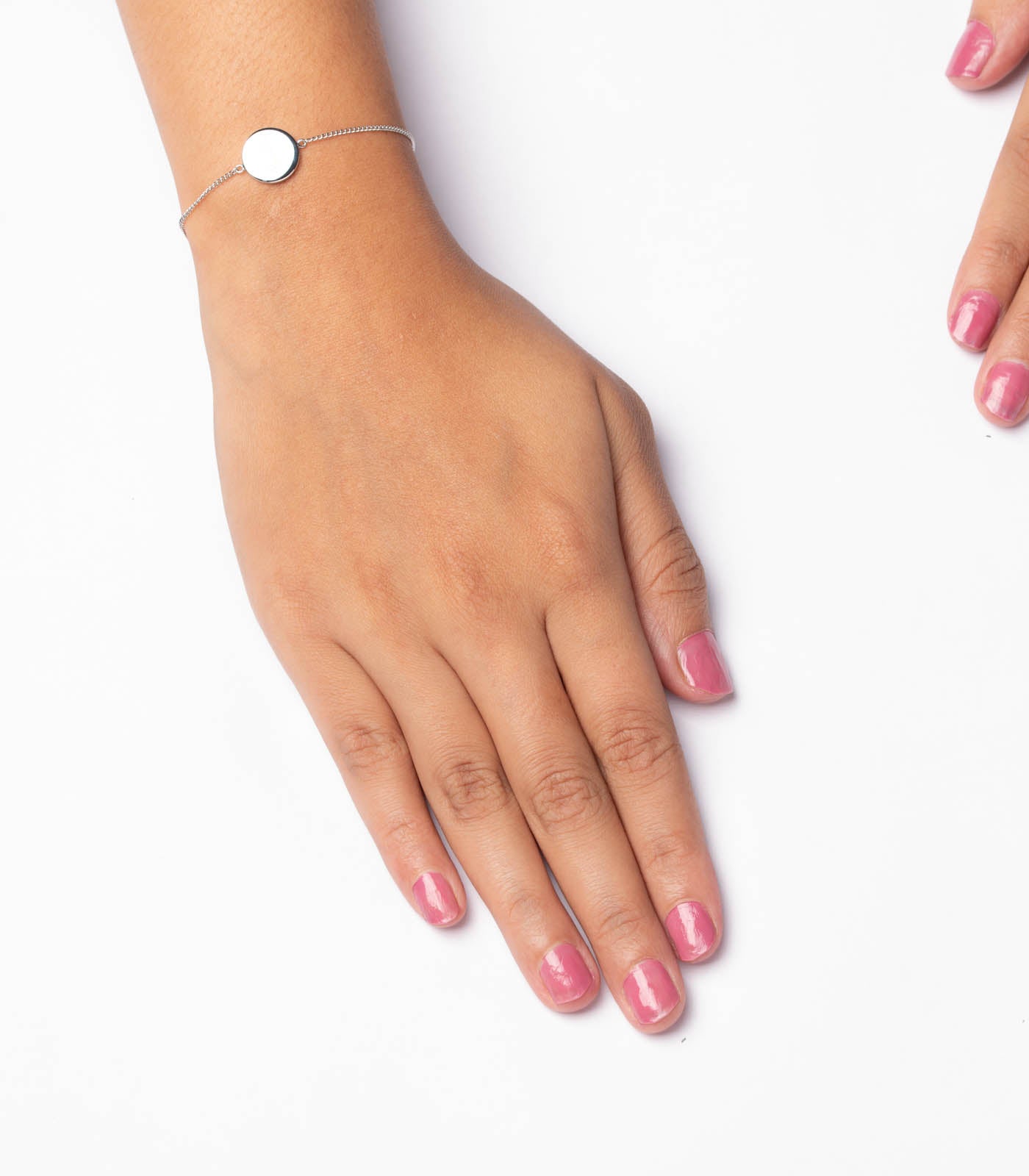 Gorgeous Sign Of Love Held By Delicate Chain Bracelet  (Brass)