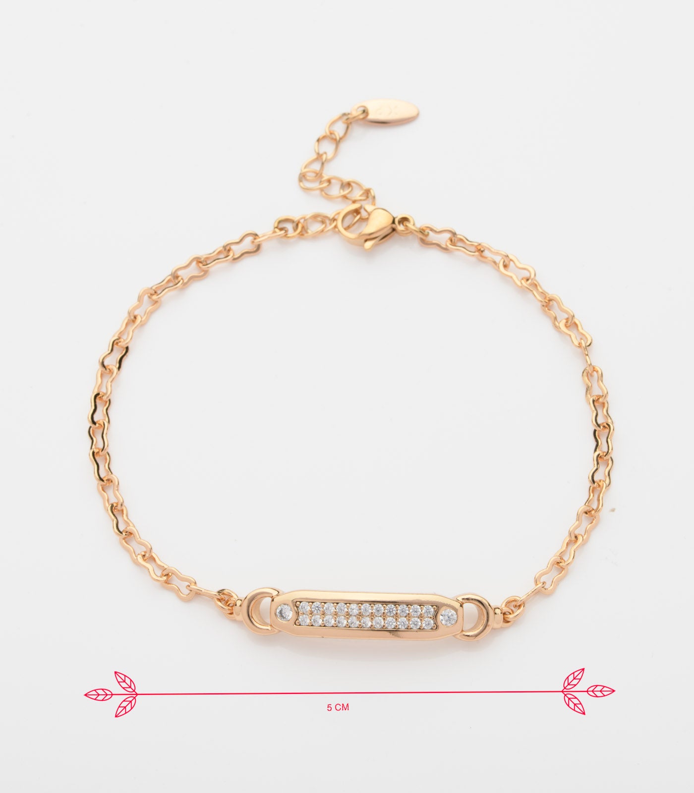 Golden Glam Bracelet (Brass)