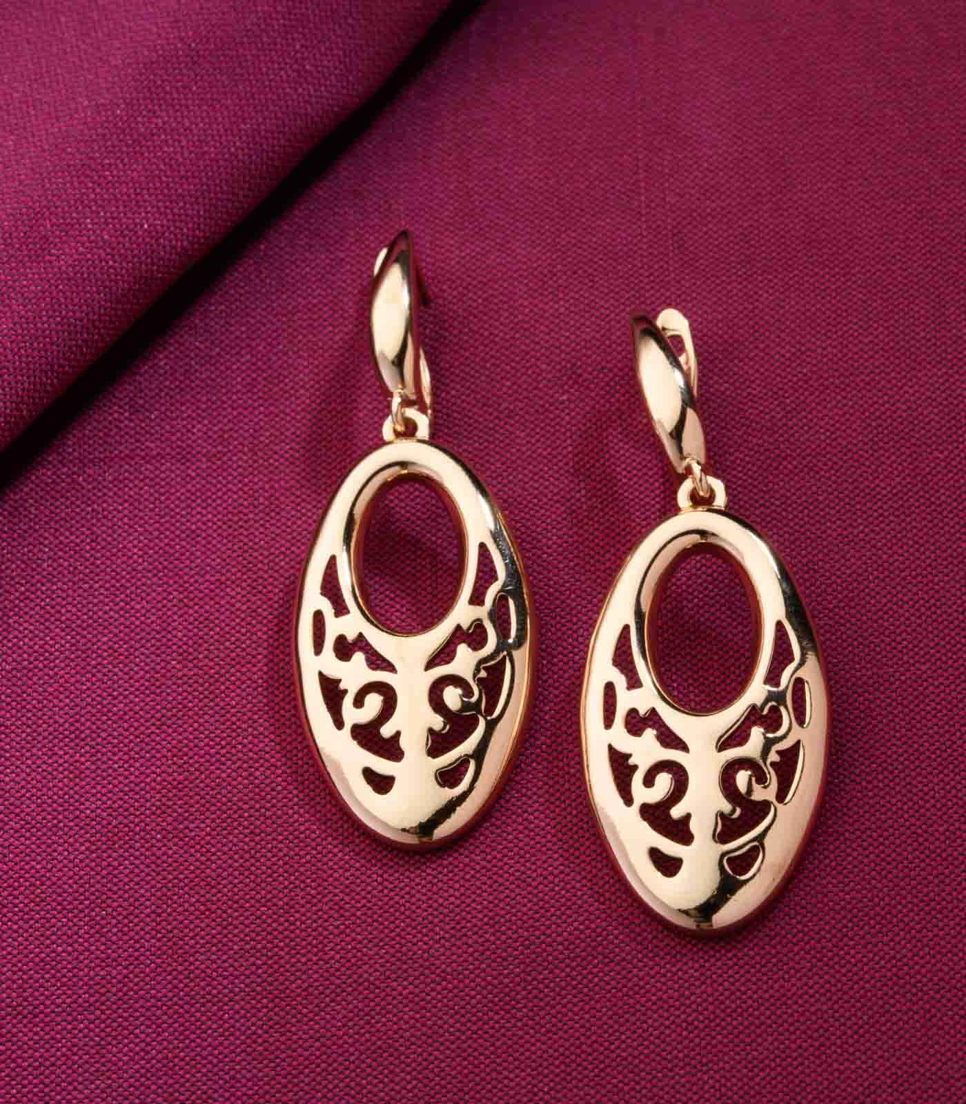 Engraved Earrings (Brass)