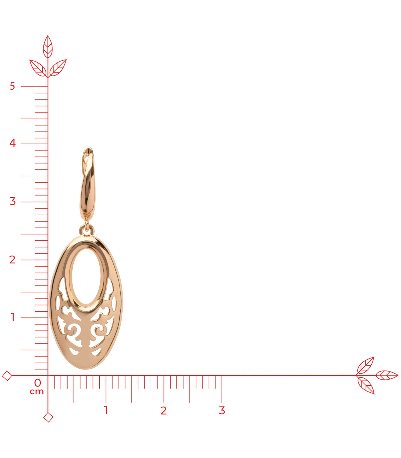 Engraved Earrings (Brass)