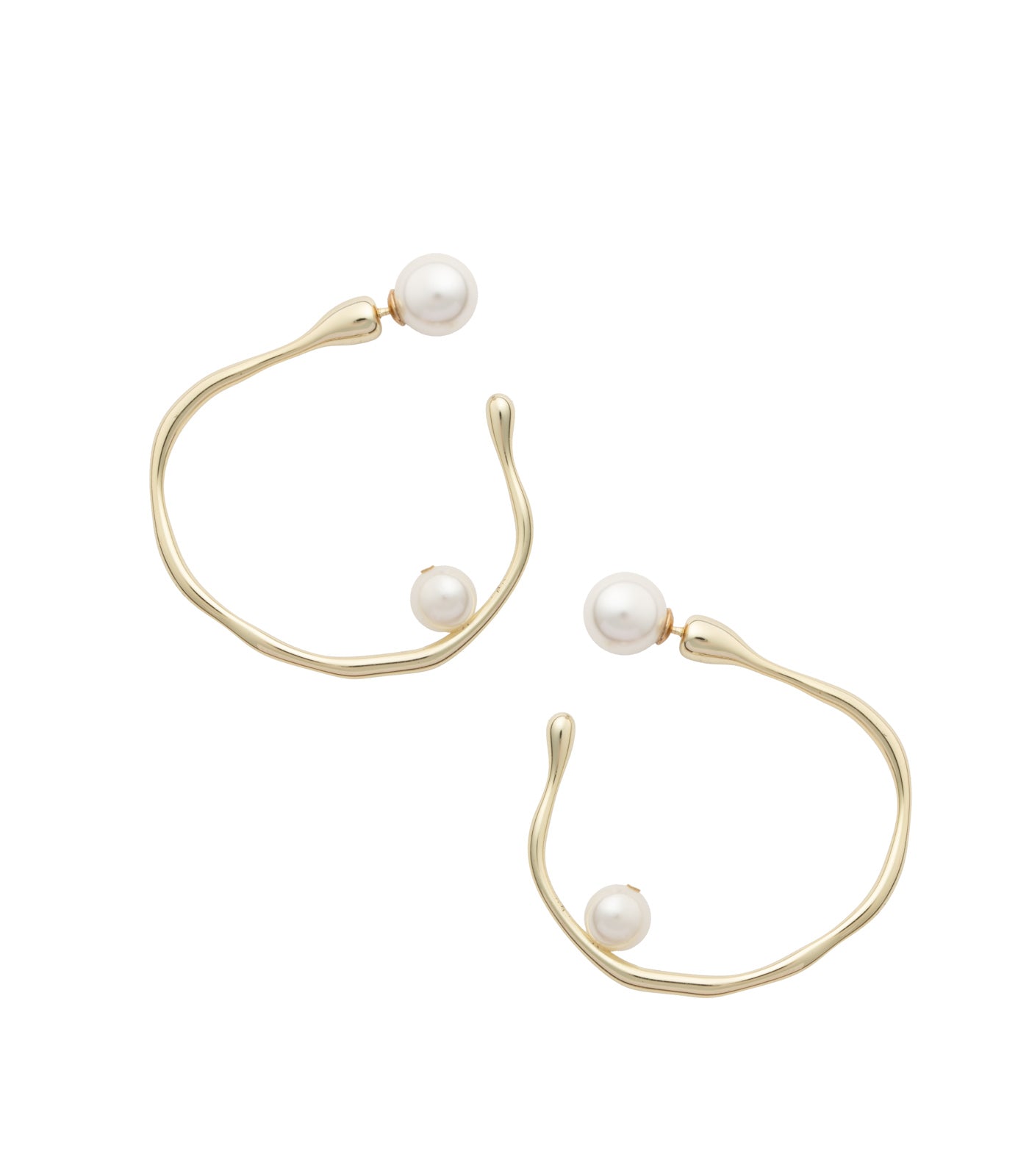 Stylish Pearl Earrings (Brass)