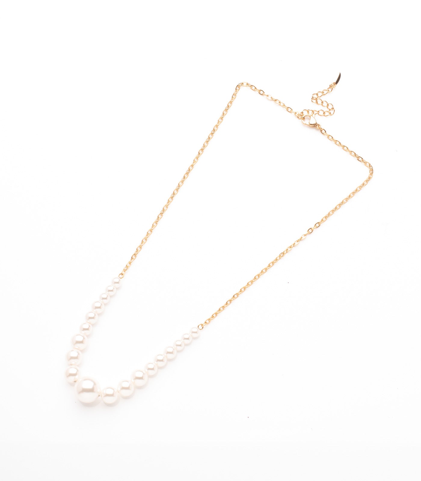 Pearl Shine Necklace (Brass)