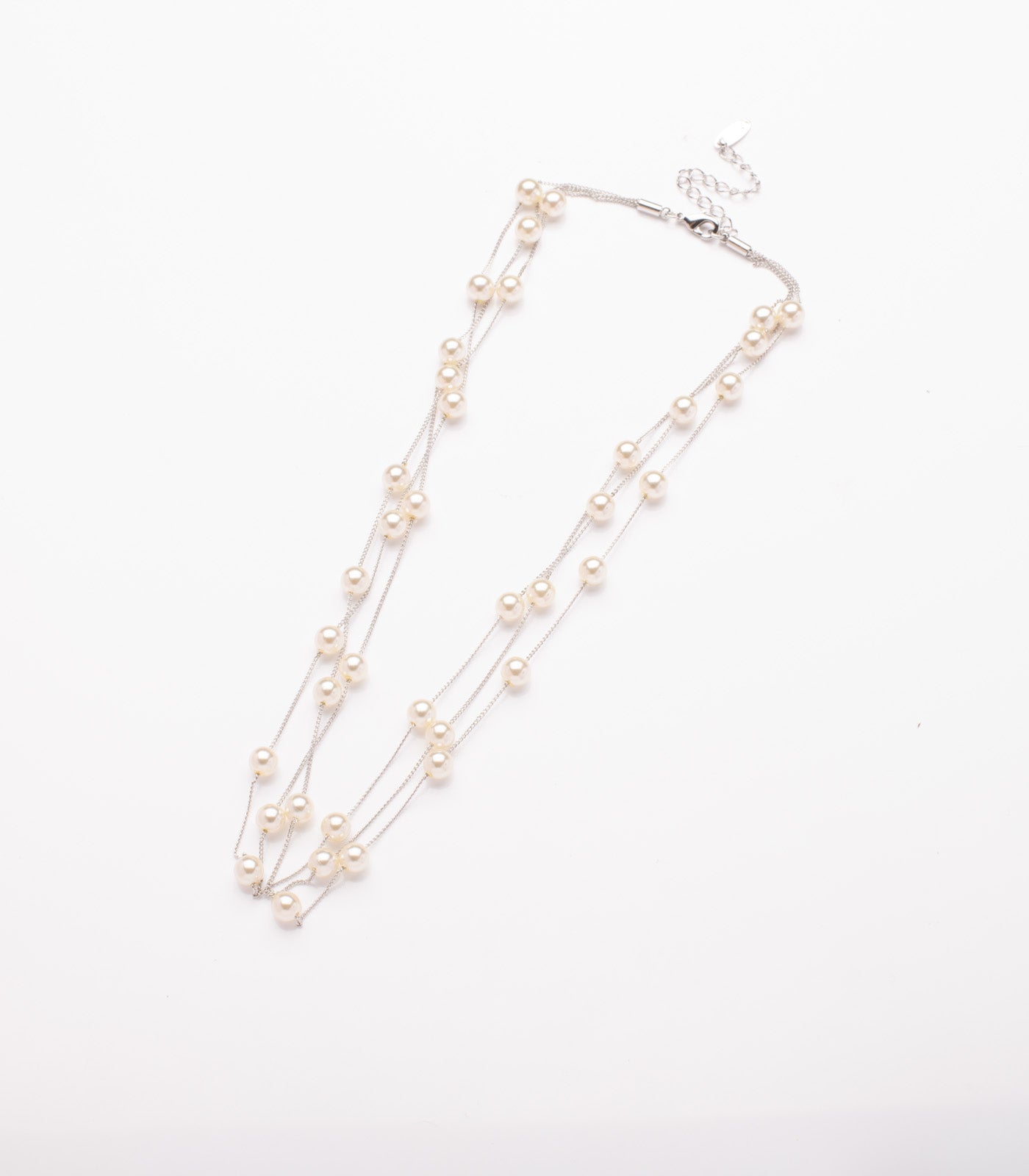 Classic Multi- pearl Necklace (Brass)