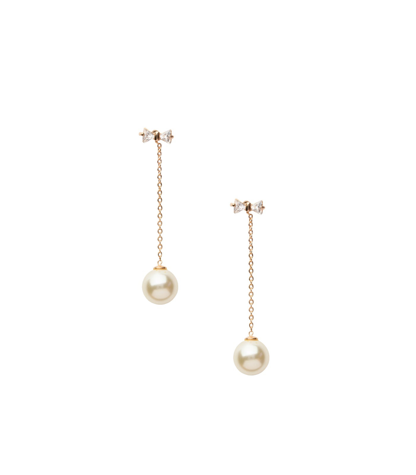 Dangling Pearl Tops (Brass)