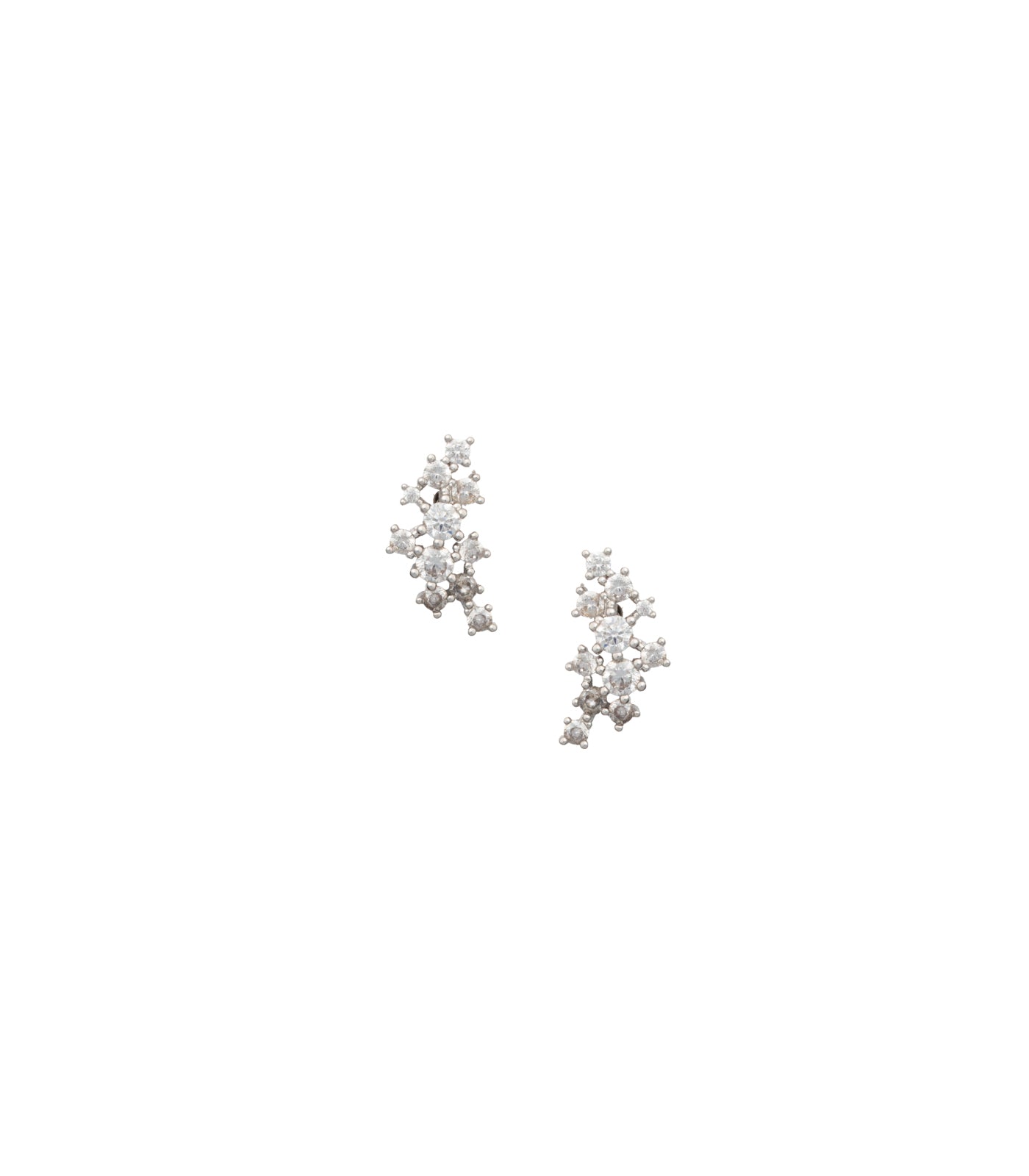 Fashionable Crystal Studs (Brass)