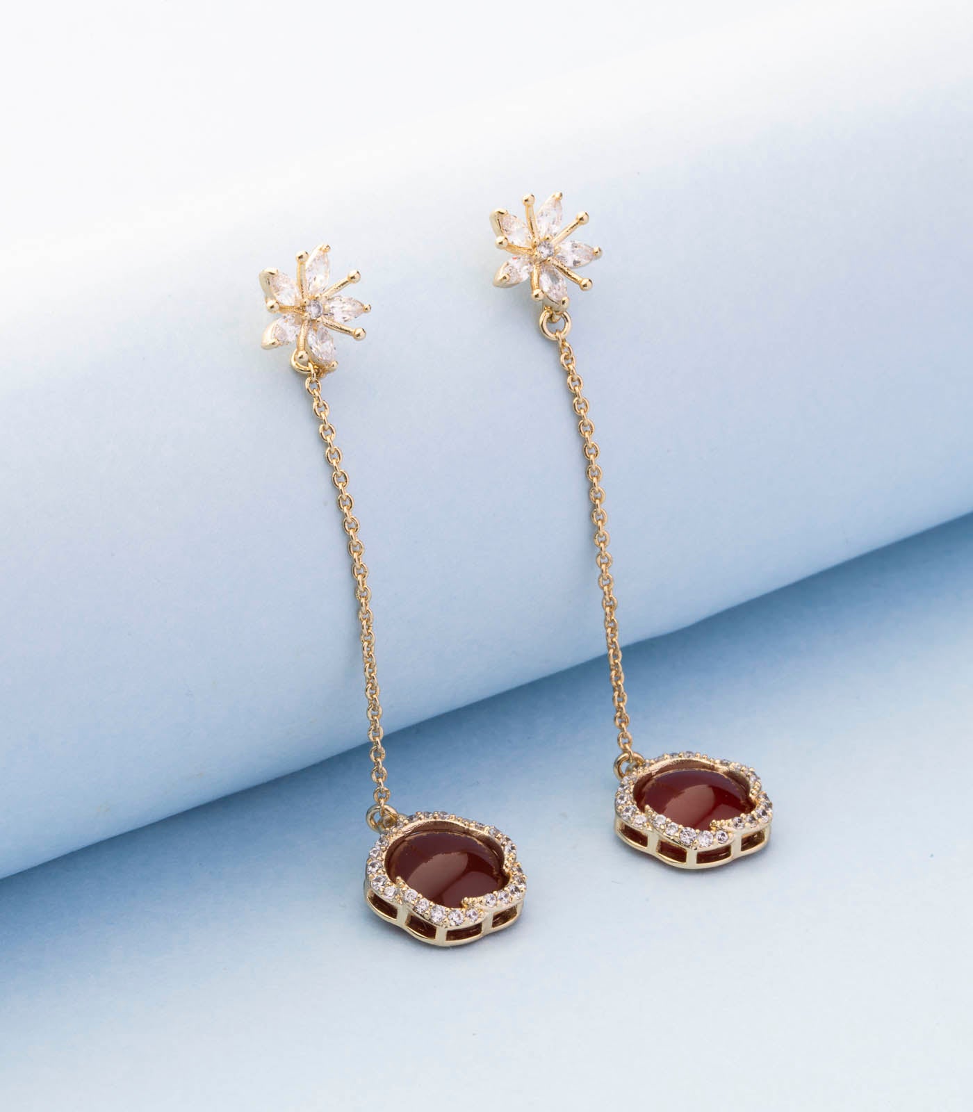 Contemporary drop earrings (Brass)