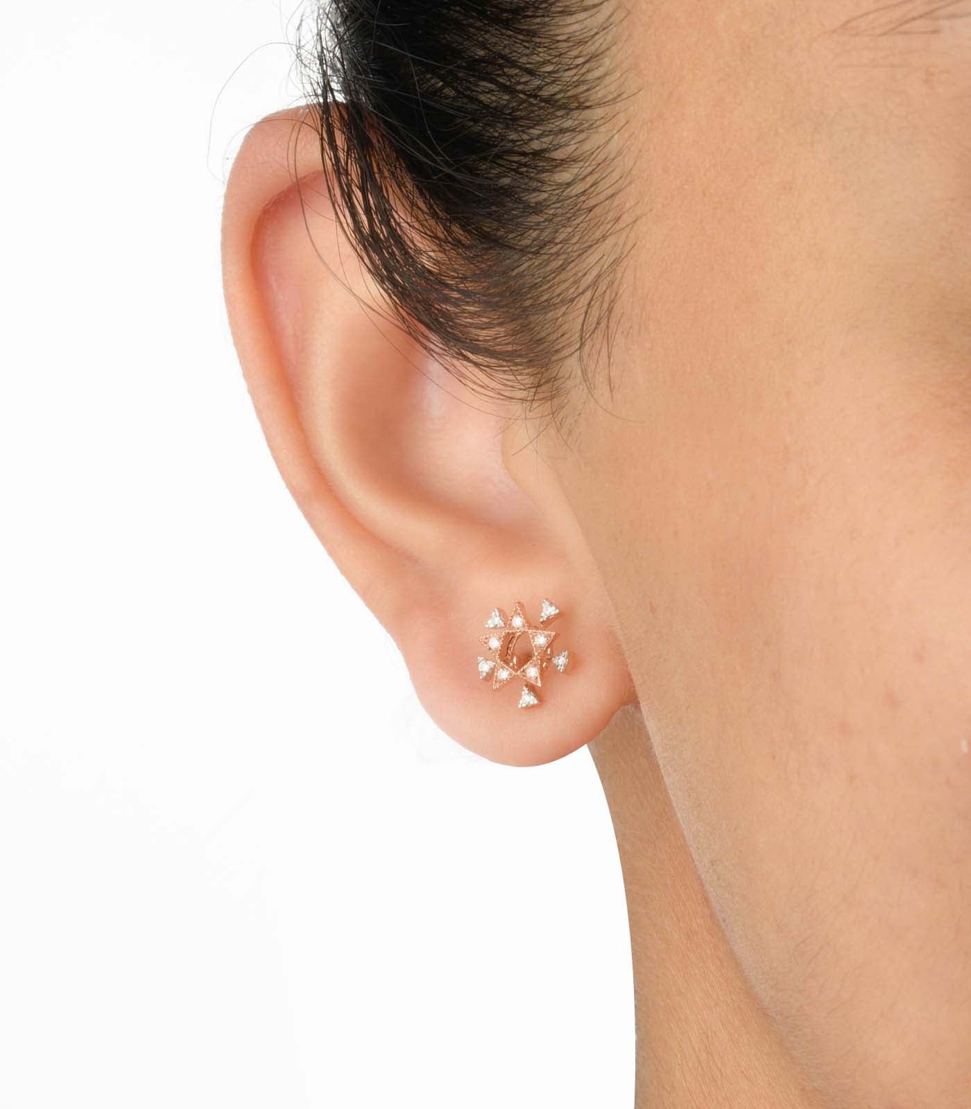 Diamond Lillian Stud Earrings