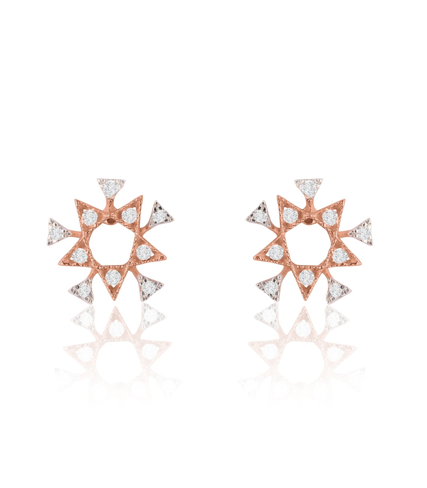 Diamond Lillian Stud Earrings