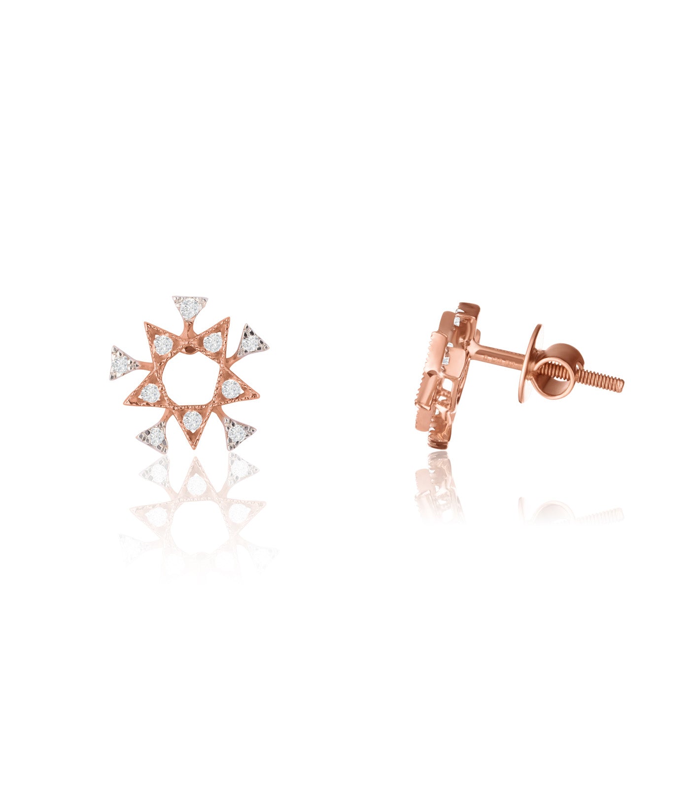 Diamond Lillian Stud Earrings