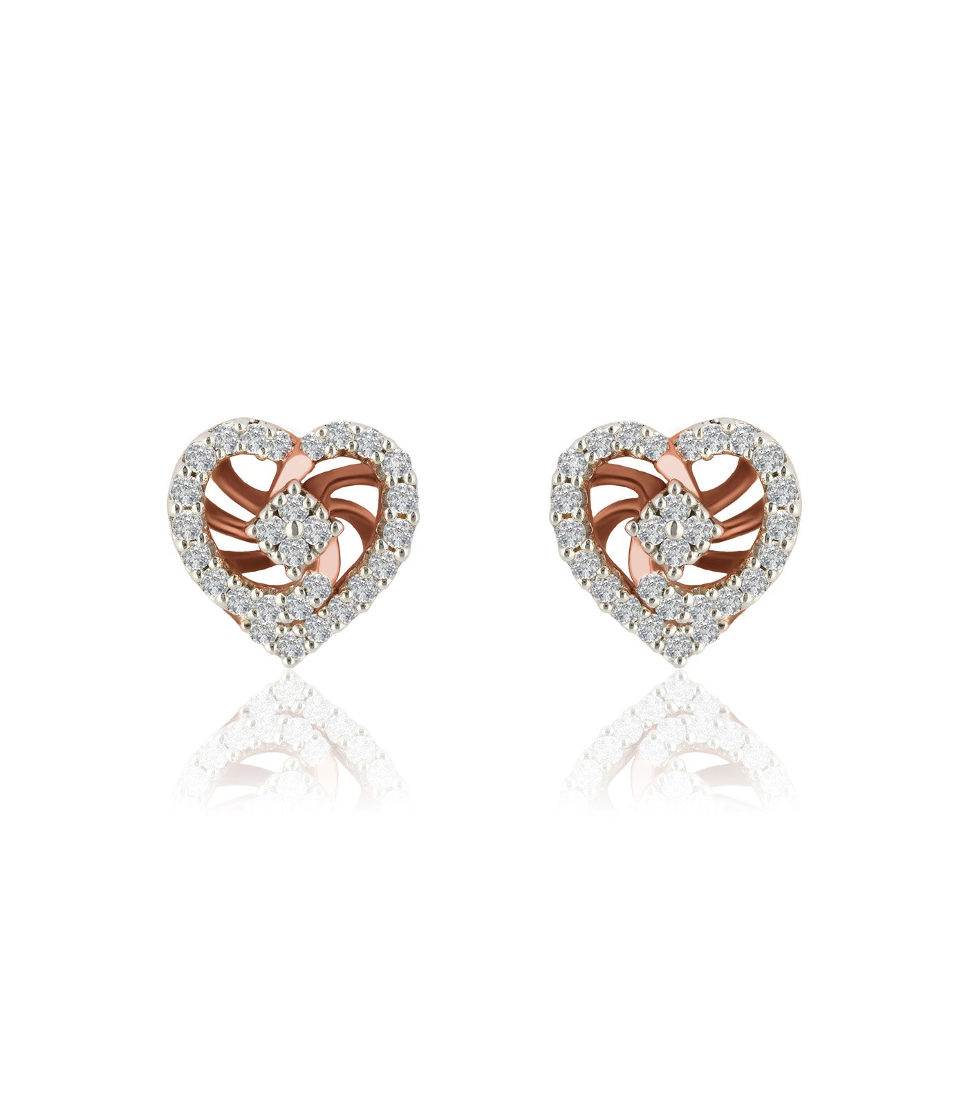 Diamond Heart Haven Earrings