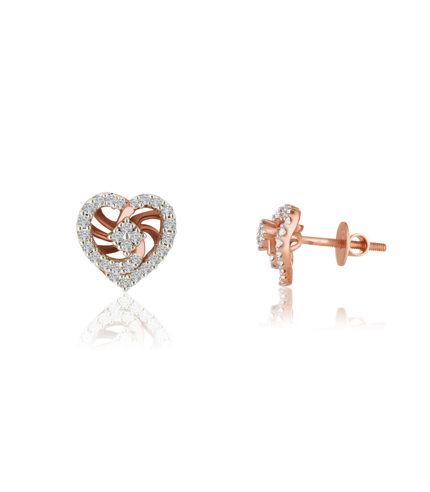 Diamond Heart Haven Earrings