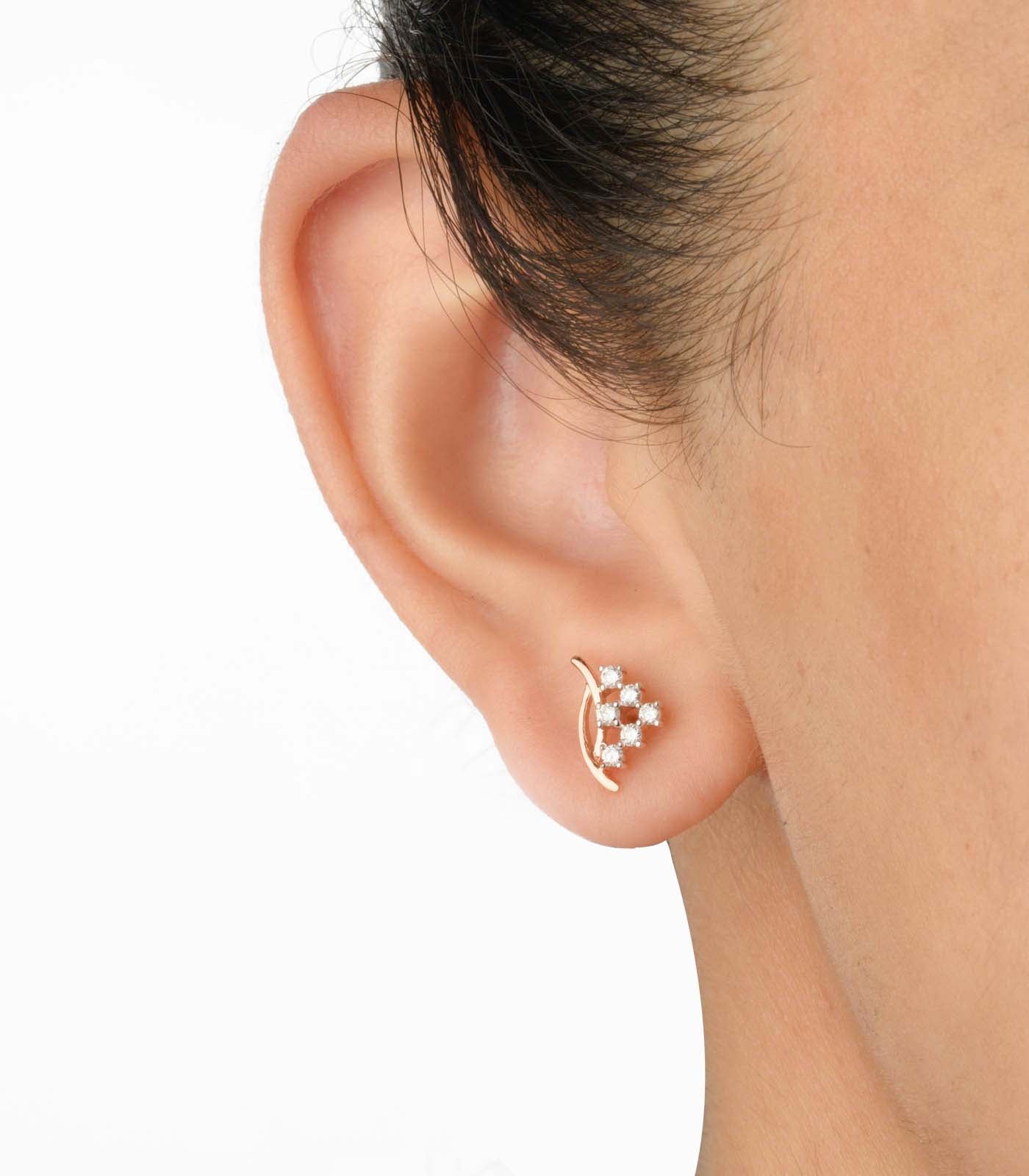 Diamond Starlight Hex Earrings
