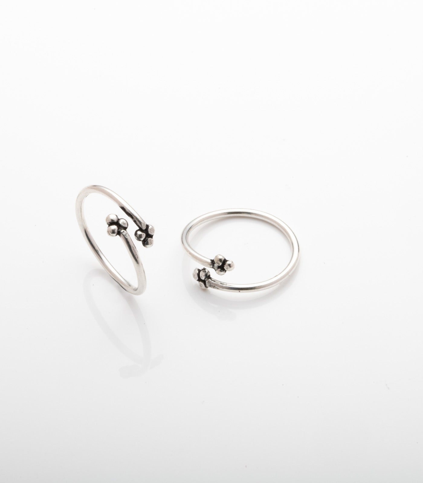 Fancy Toe Rings (Silver)