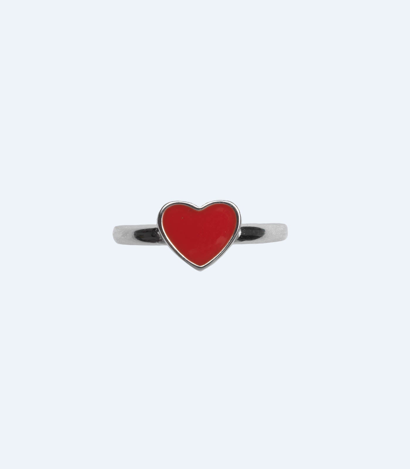 Dual Heart Finger Ring (Silver)