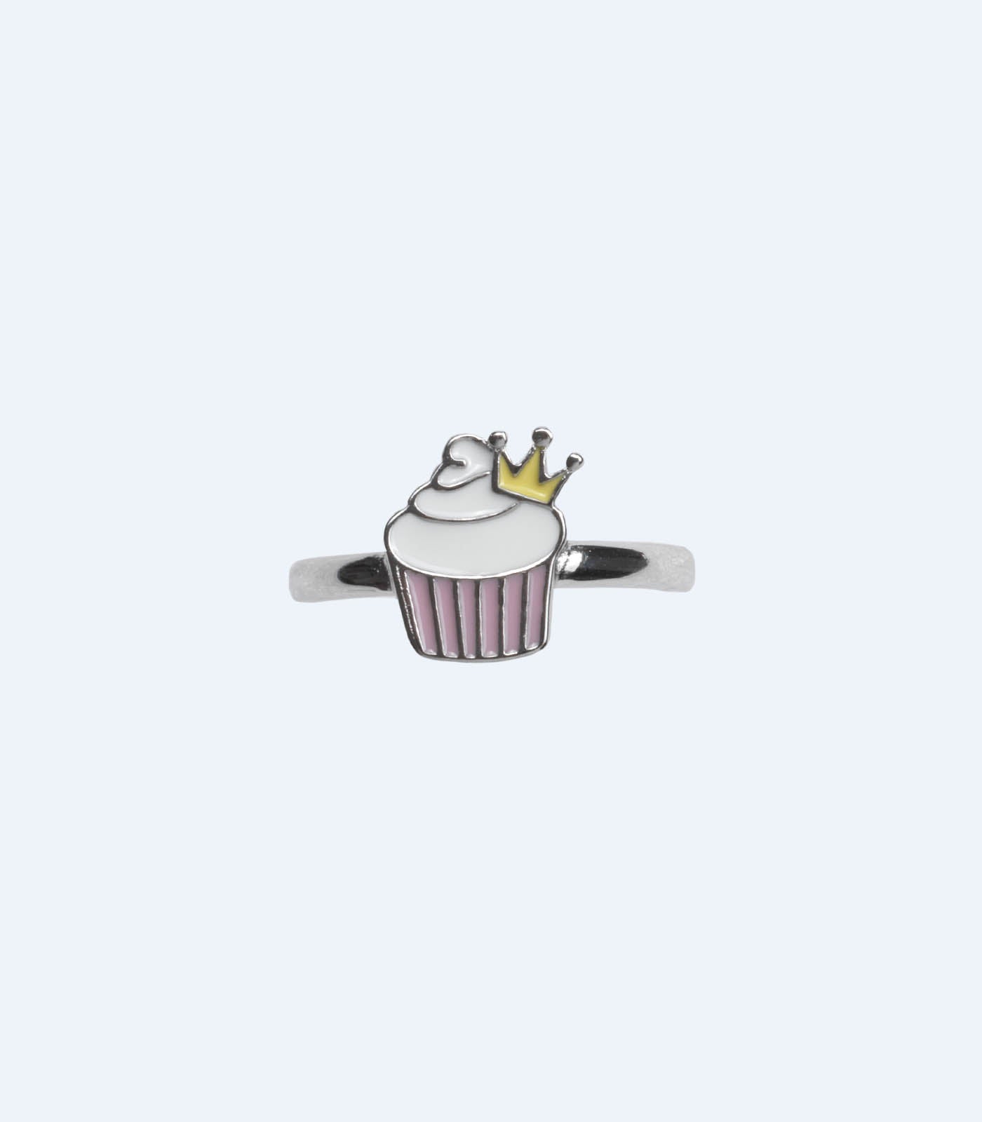 Royal Cupcake Finger Ring (Silver)