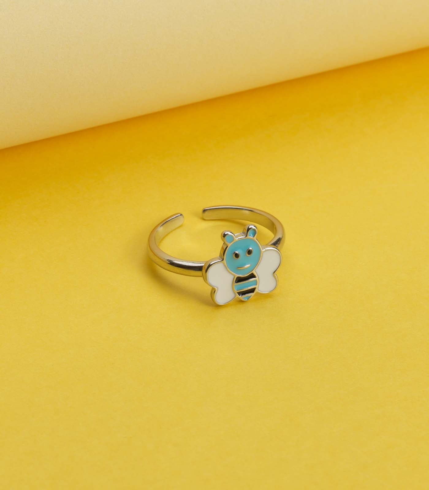 Cute Bee Finger Ring (Silver)