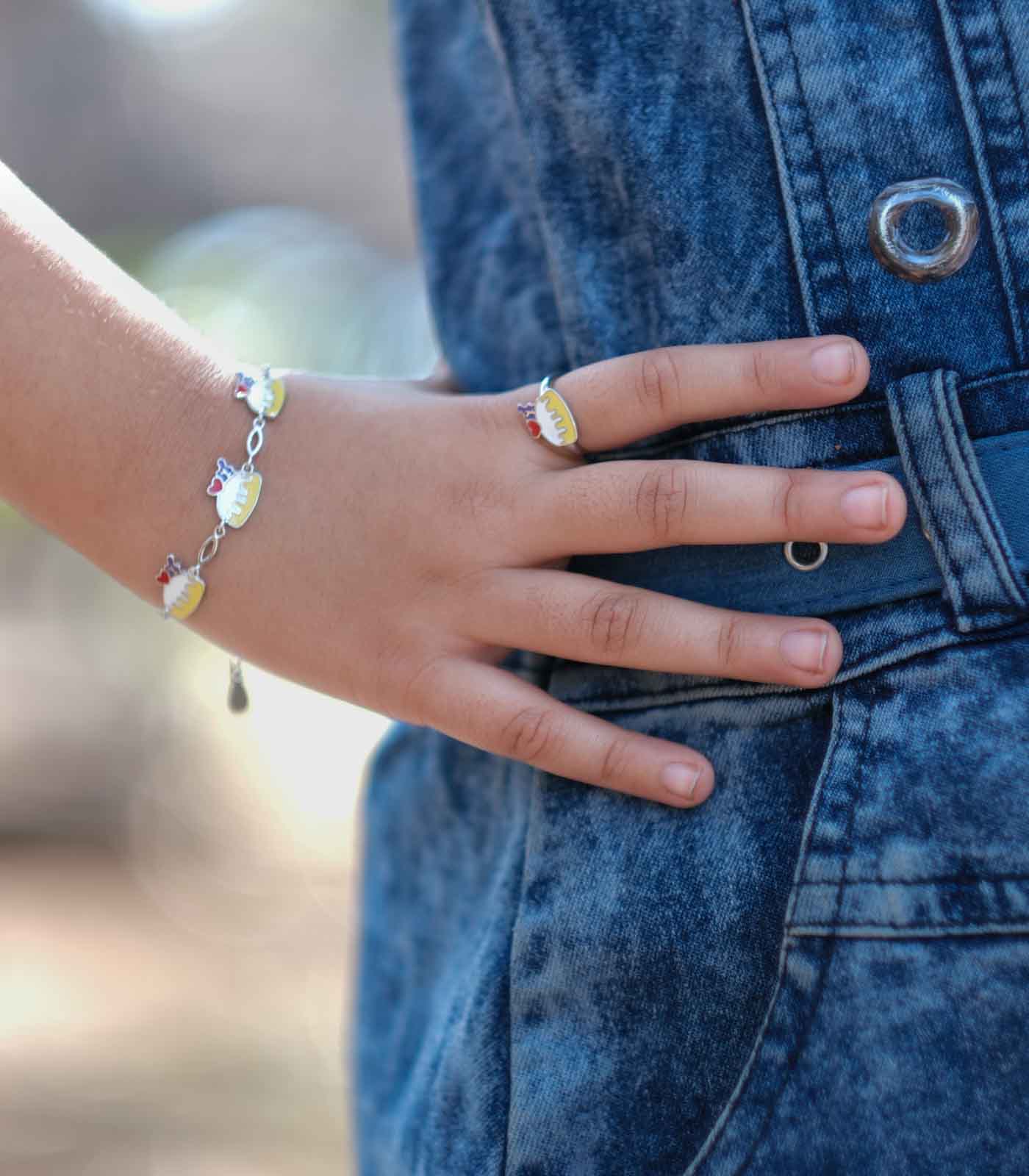 Cake Finger Ring (Silver)