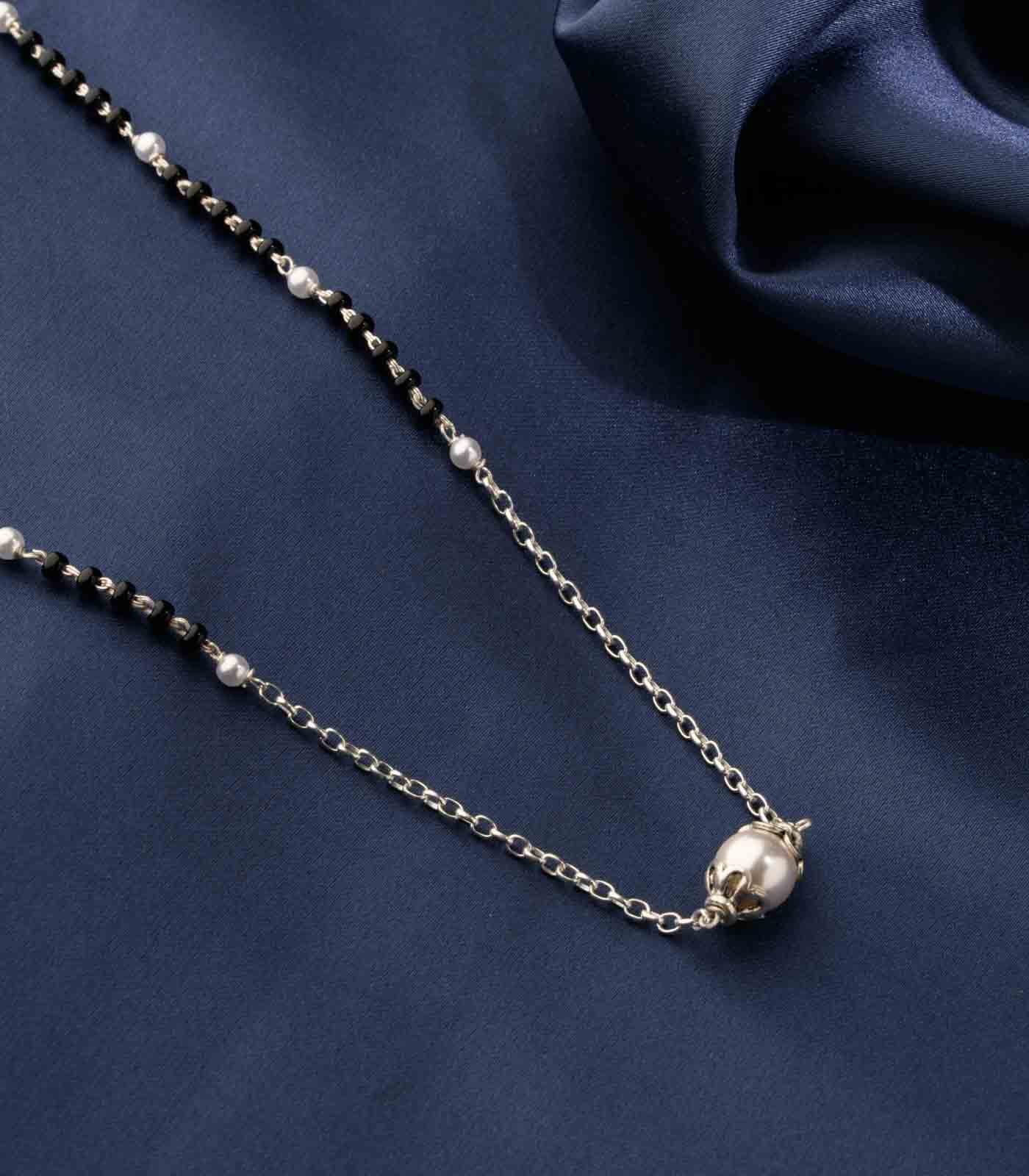 Silver Pearl Mangalsutra