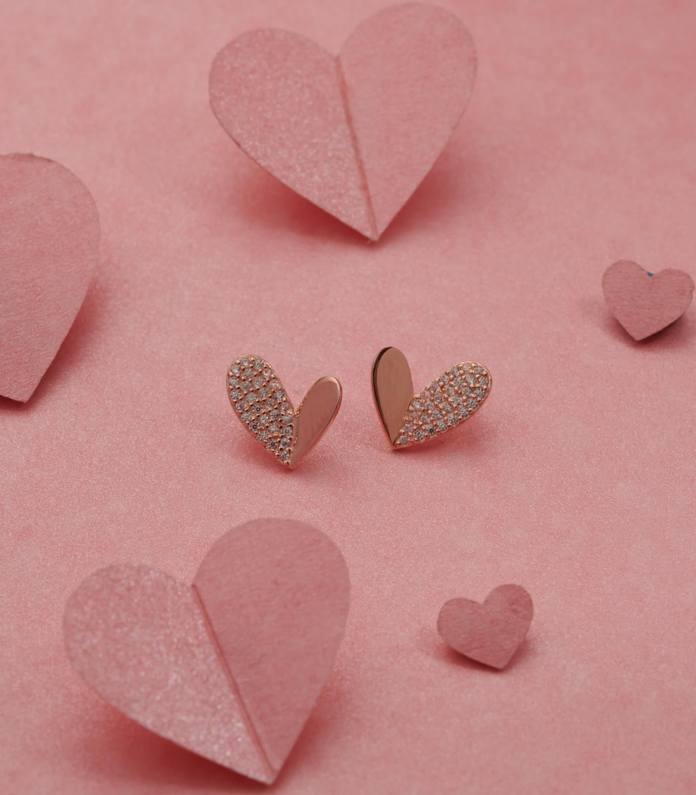 Flying Heart Ear RIngs (Silver)