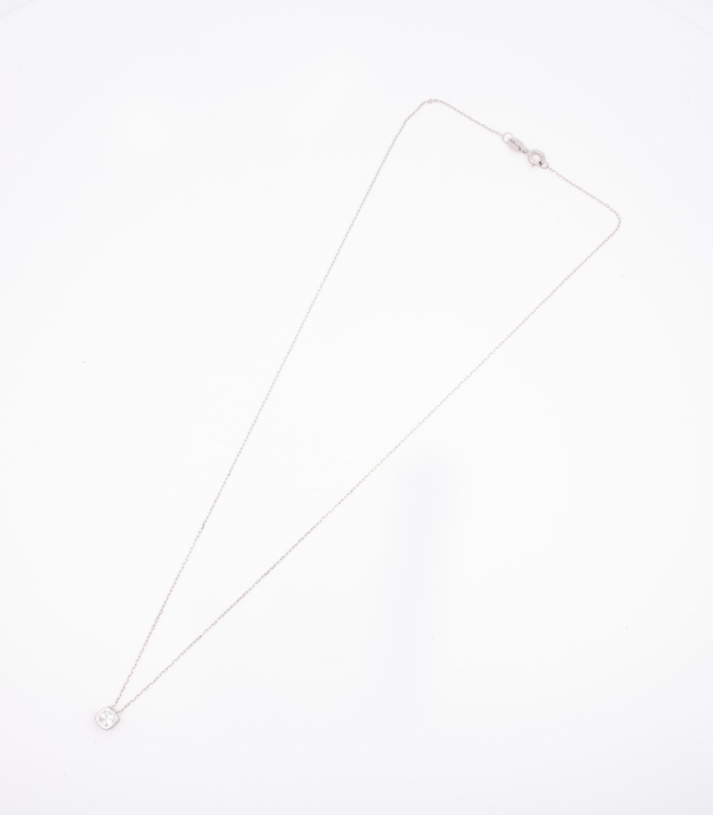 Square Shaped Necklace (Silver)