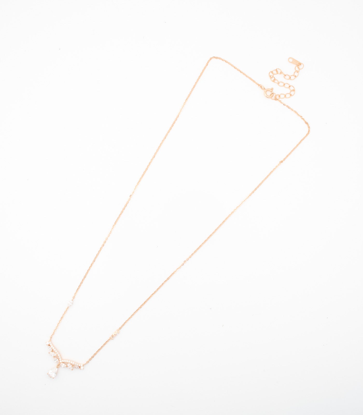 Dangling Drop Necklace (Silver)