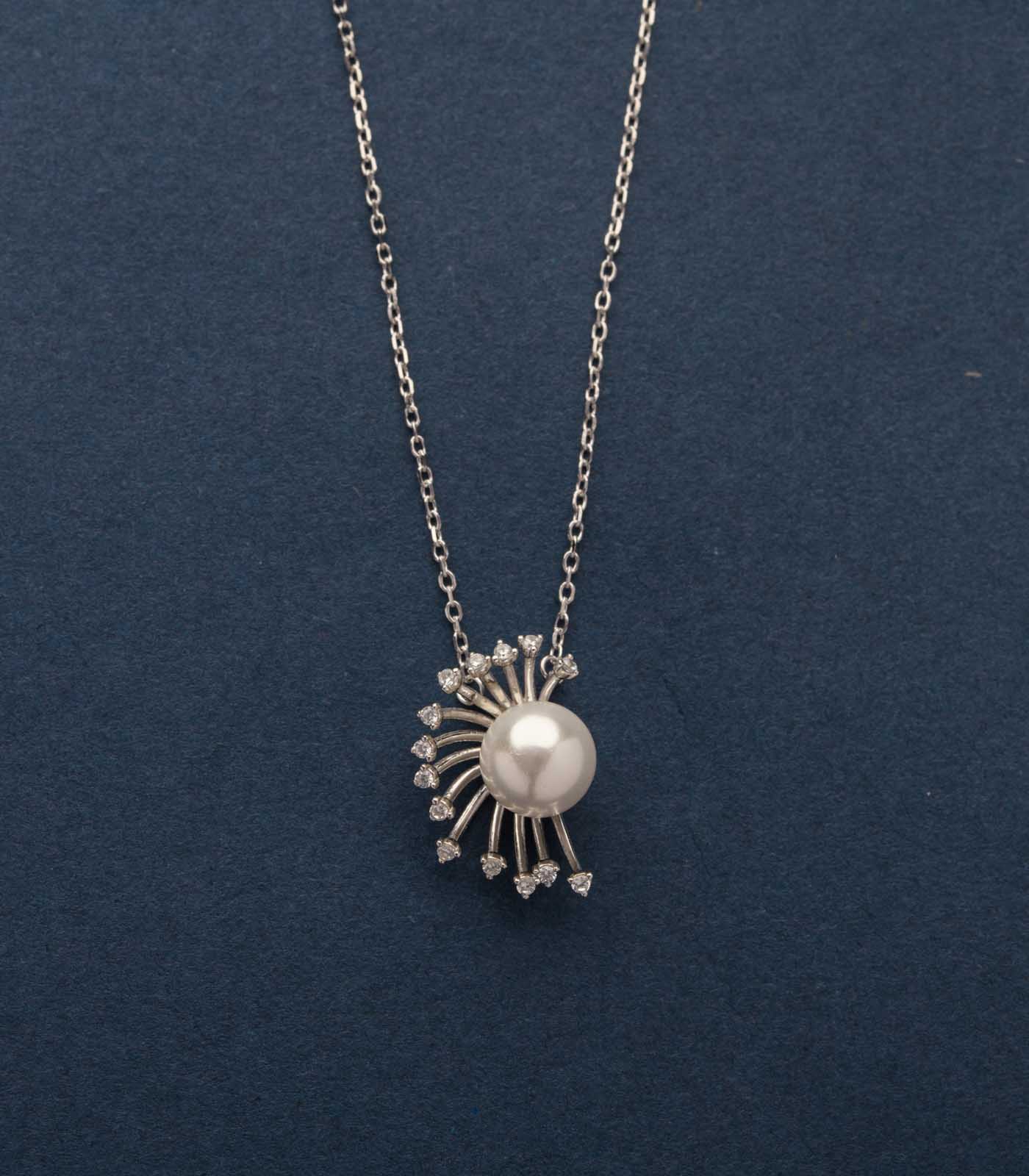 Majestic Spark Necklace (Silver)