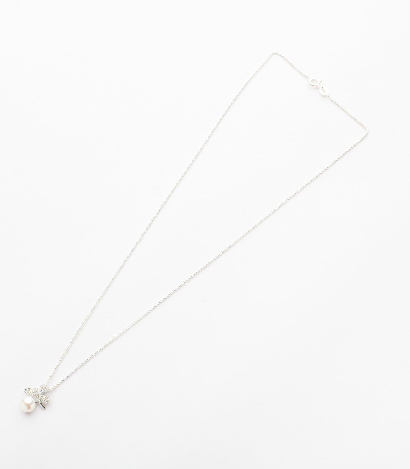 Daisy Pearl Necklace Set (Silver)