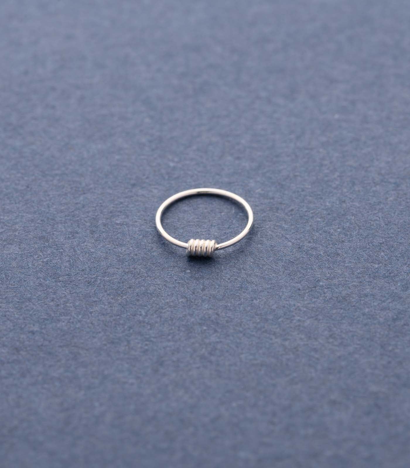 Silver Simple Spiral Nose Ring