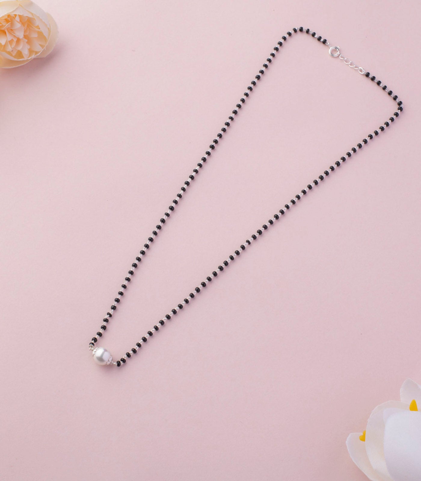 Silver Pearl Mangalsutra