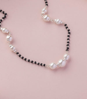 Silver Pearl Mangalsutra