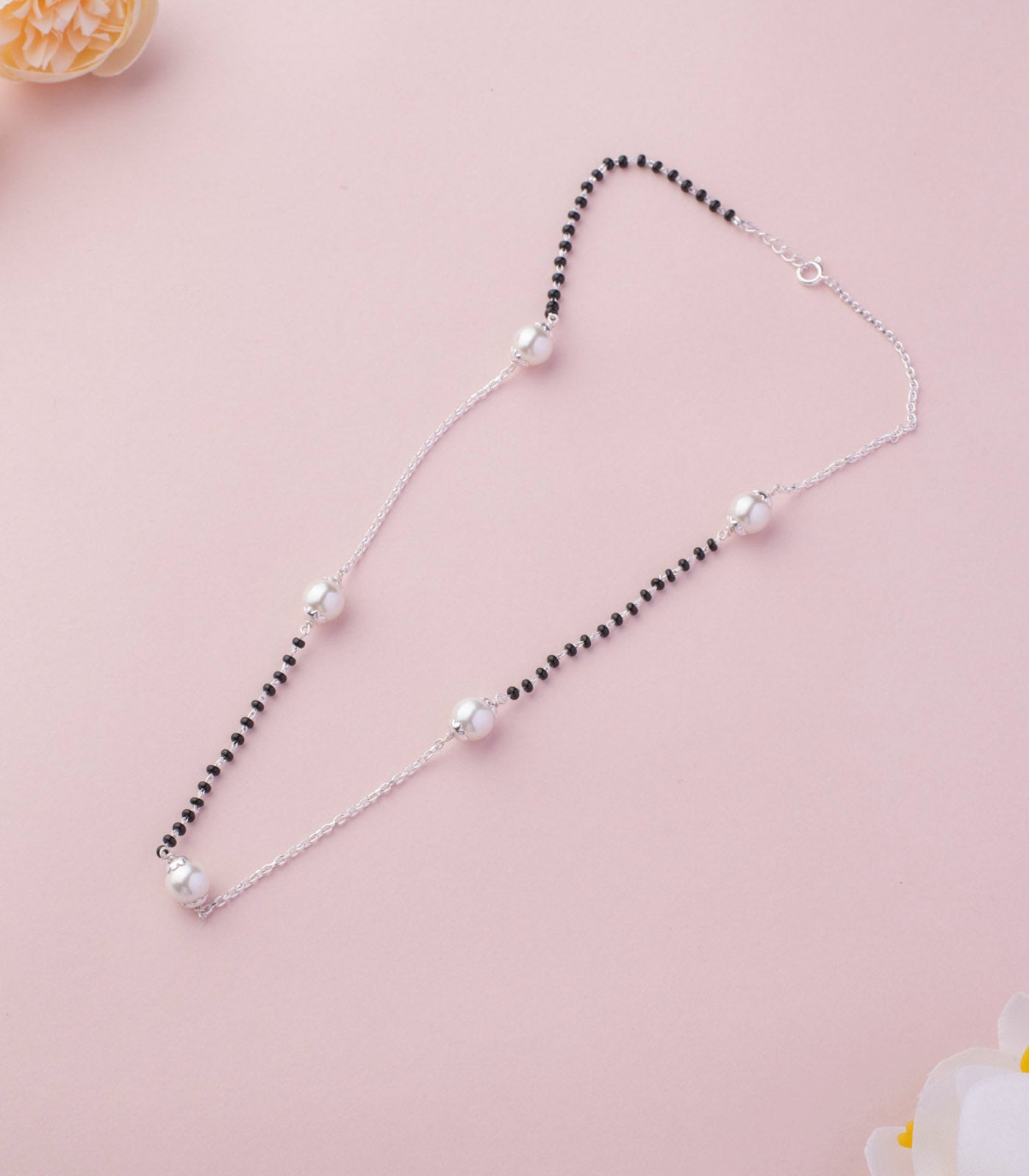 Silver Pearl Mangalsutra